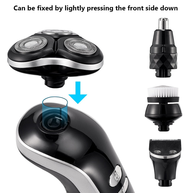 New Electric Shaver For Men 4D Electric Beard Trimmer USB