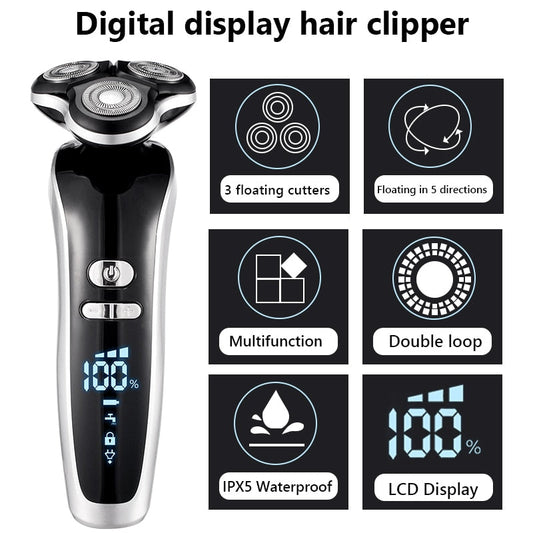 New Electric Shaver For Men 4D Electric Beard Trimmer USB